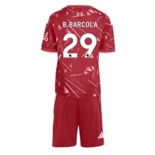 Liverpool Bradley Barcola #29 Hemmadräkt Barn 2026-27 Kortärmad (+ Korta byxor)